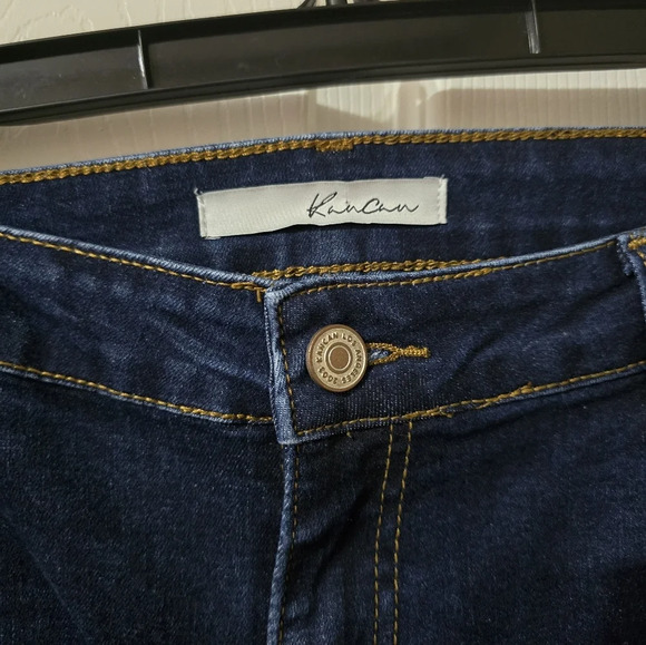 Kancan Mid Rise Gradient Skinny Jeans, Dark Wash, Lots of Stretch, Size 13, EUC! - Picture 9 of 11